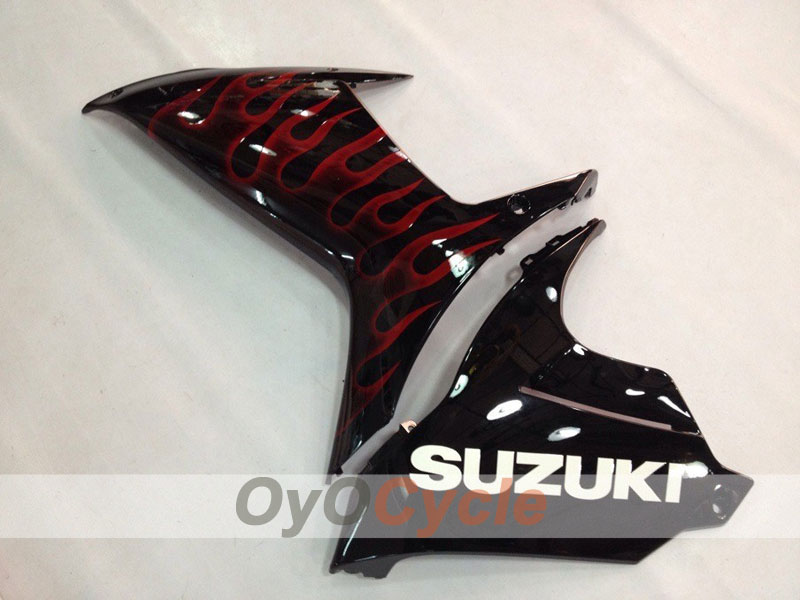 Carena a iniezione per GSX R600 11-26 - Rosso, Nero - Fiamma #OYO87901684 Immagine secondaria del prodotto