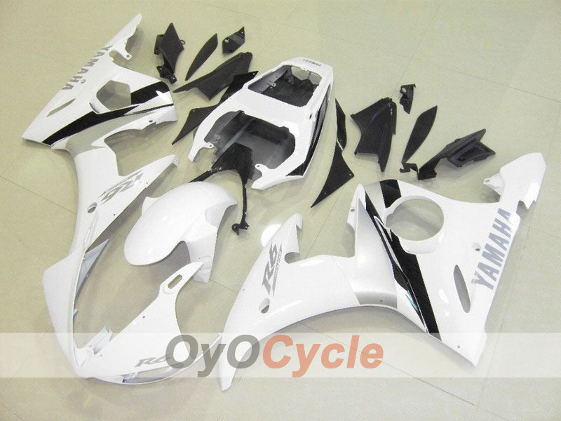 Kit carene a iniezione per YZF-R6 03-04 - Bianco, Nero - Stile di fabbrica #OYO87900919 Immagine principale del prodotto