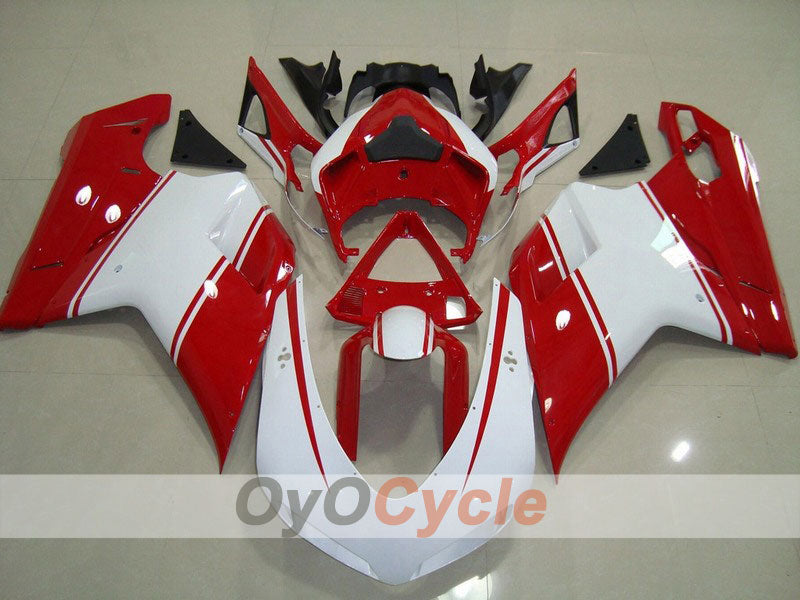 Kit carenatura a iniezione per Ducati 848 08-13 - Rosso, Bianco - Stile Factory #OYO87902189 Immagine principale del prodotto