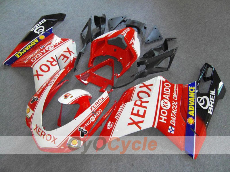 Kit carene a iniezione per Ducati 848 anni 08-13 - Rosso, Bianco - Xerox #OYO87902245 Immagine principale del prodotto