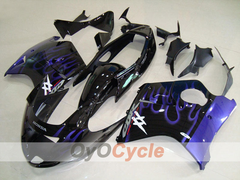Kit carene a iniezione per CBR1100XX del 96-07 - Blu, Nero - Fiamma #OYO87902795 Immagine principale del prodotto