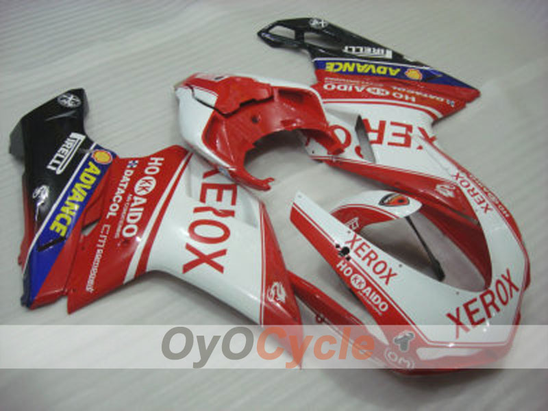 Kit carene a iniezione per Ducati 848 anni 08-13 - Rosso, Bianco - Xerox #OYO87902227 Immagine principale del prodotto