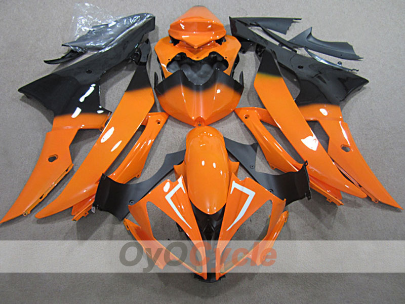 Kit carene a iniezione per YZF-R6 08-16 - Arancione, Nero - Stile Factory #OYO87904743 Immagine principale del prodotto