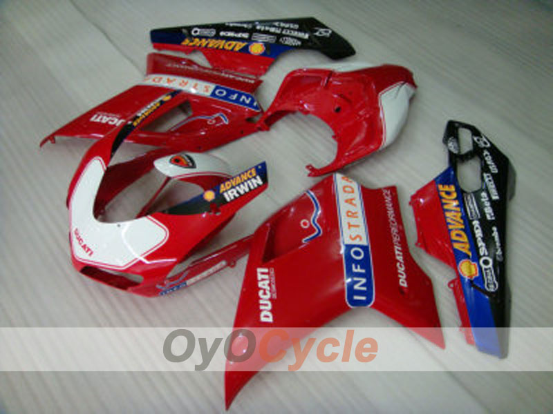 Kit carene a iniezione per Ducati 848 anni 08-13 - Rosso, Bianco - Performance #OYO87902212 Immagine secondaria del prodotto