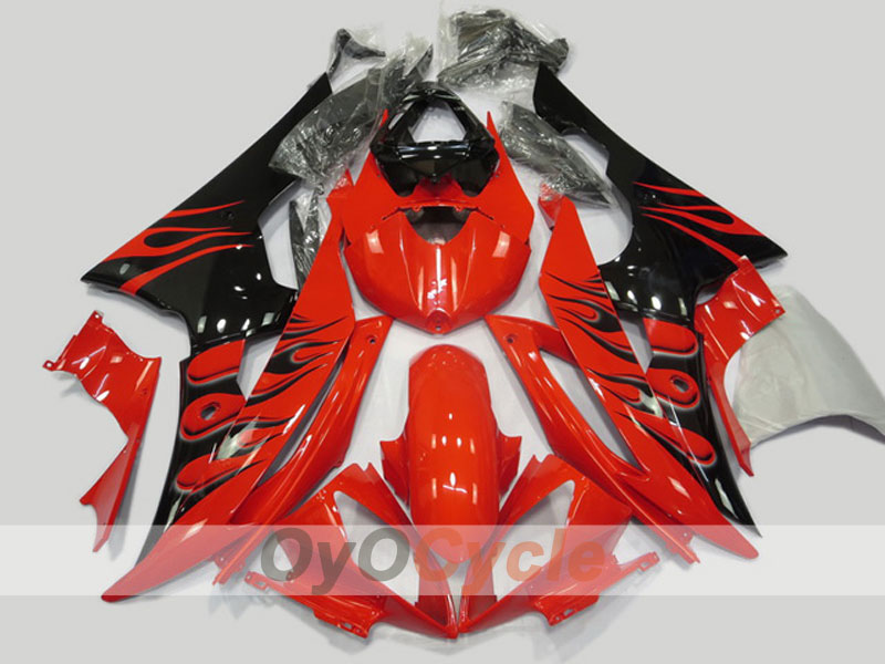 Kit carene a iniezione per YZF-R6 08-16 - Rosso, Nero - Stile di Fabbrica #OYO87904745 Immagine principale del prodotto