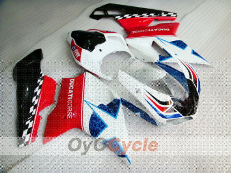 Carene a iniezione per Ducati 848 anni 08-13 - Rosso, Bianco - Stile Factory #OYO87902177 Immagine secondaria del prodotto