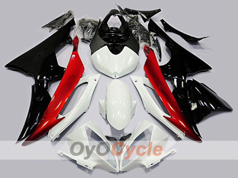 Kit carene a iniezione per YZF-R6 08-16 - Rosso, Bianco, Nero - Stile di fabbrica #OYO87904747 Immagine principale del prodotto