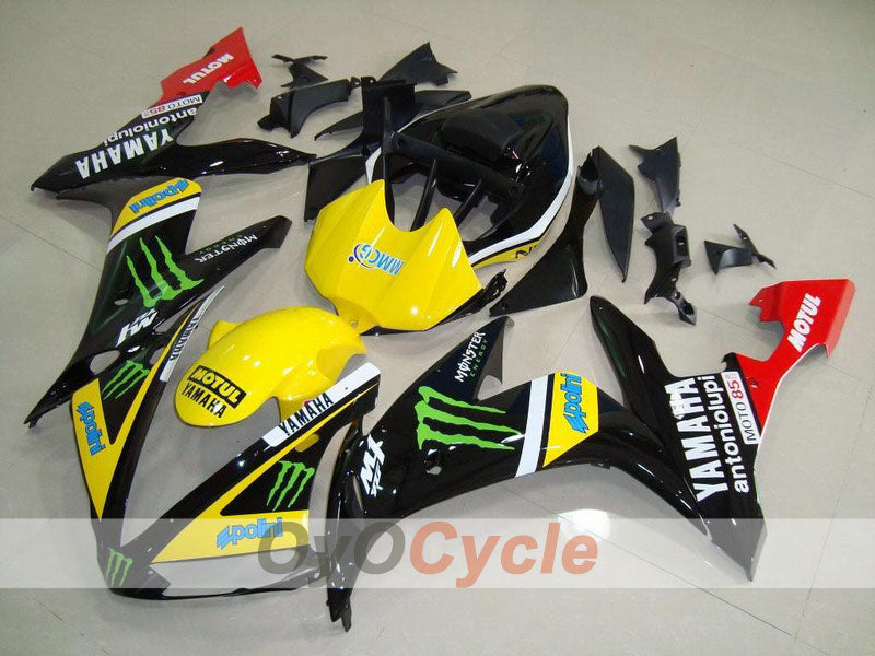 Kit carene a iniezione per YZF-R1 04-06 - Giallo, Nero - Monster, MOTUL #OYO87900832 Immagine principale del prodotto