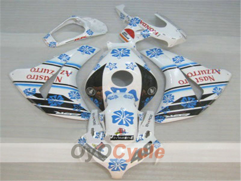 Carenatura a iniezione per CBR1000RR 08-11 - Bianco, Nero - Nastro Azzurro #OYO87900703 Immagine principale del prodotto