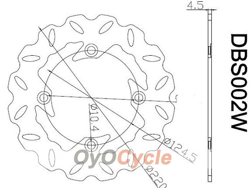 Dischi Freno per Honda CBR1000RR 08-11 #OYO87903398