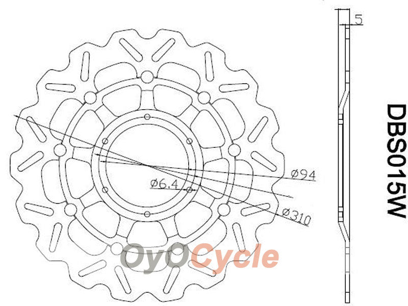 Dischi Freno per Honda CBR1000RR 08-11 #OYO87903398