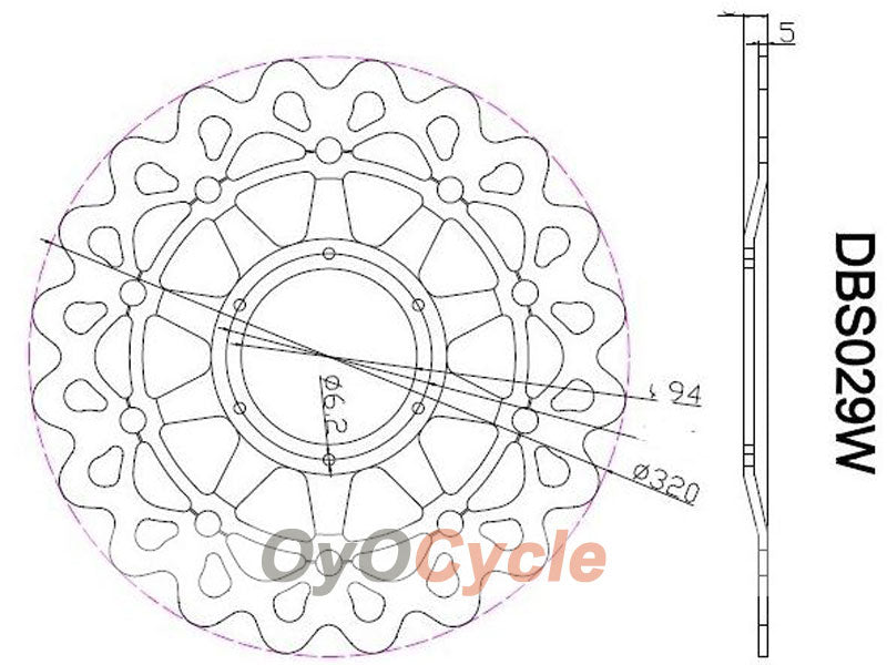 Dischi freno per Honda CBR1000RR 06-07 #OYO87903406