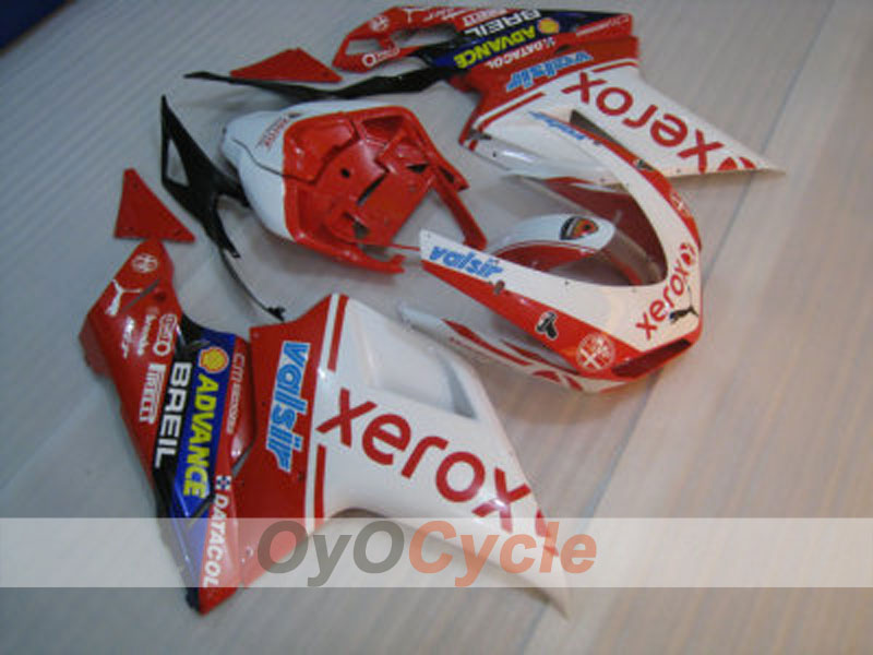 Kit carene a iniezione per Ducati 848 anni 08-13 - Rosso, Bianco - Xerox #OYO87902216 Immagine secondaria del prodotto