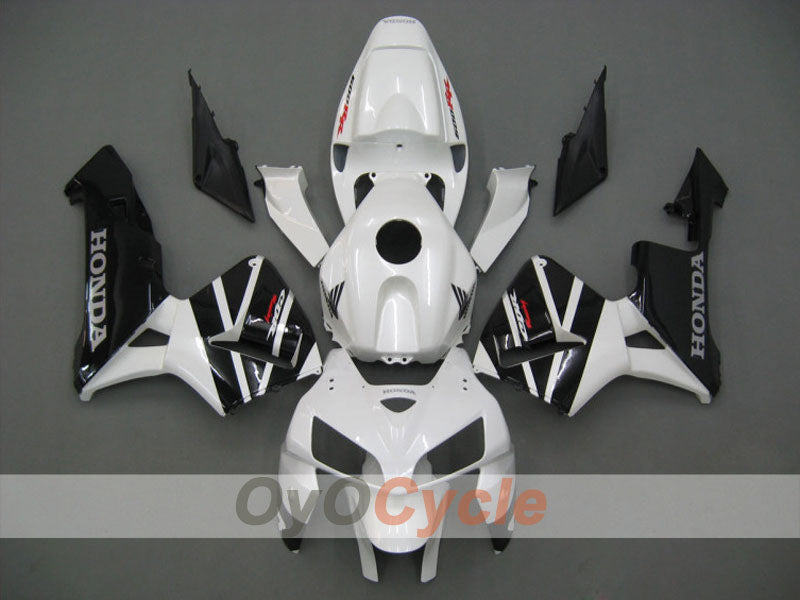 Carene a iniezione per CBR600RR anni 05-06 - Bianco, Nero - Stile di fabbrica #OYO87900287 Immagine principale del prodotto