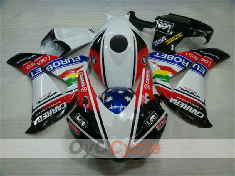 Kit carenatura a iniezione per CBR1000RR 08-11 - Bianco, Nero - Lee #OYO87900695 Immagine principale del prodotto