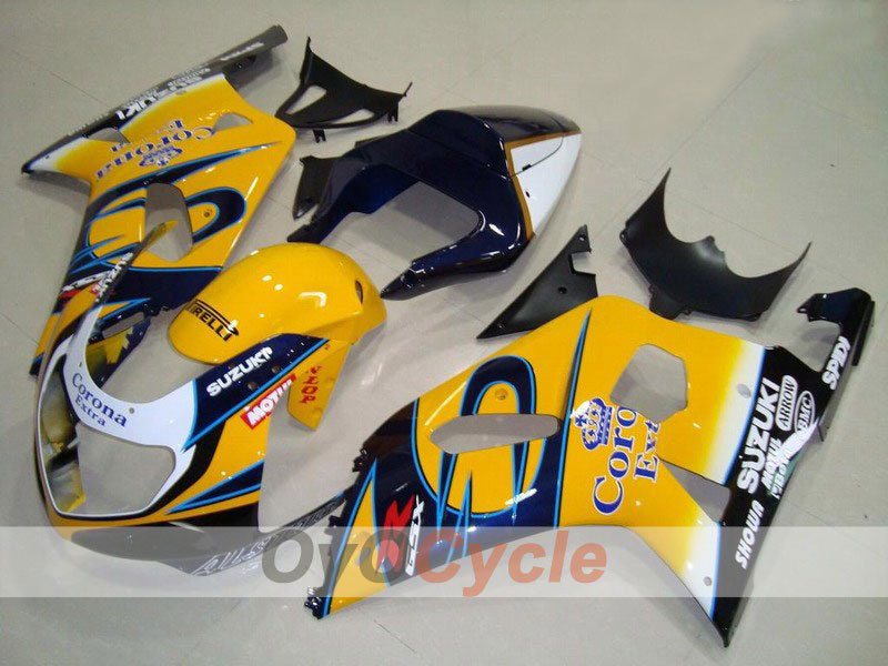 Carenatura a iniezione per GSX R750 anni 00-03 - Gialla, Nera - Corona #OYO87901017 Immagine principale del prodotto