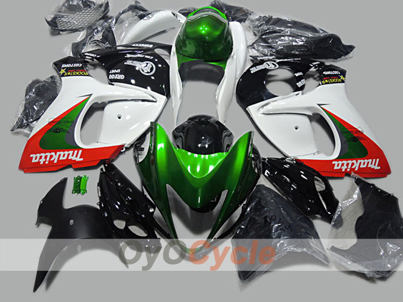 Kit carene a iniezione per GSXR1300 Hayabusa 08-20 - Verde, Bianco, Nero - Altri #OYO87904715 Immagine principale del prodotto