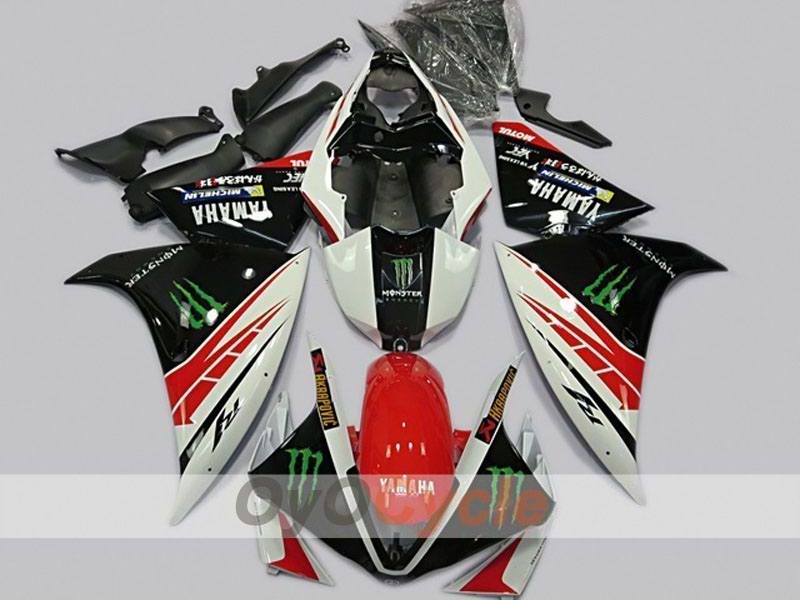 Kit carene a iniezione per YZF-R1 12-14 - Rosso, Bianco, Nero - Altri #OYO87904726