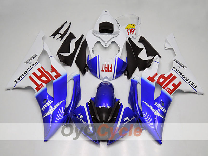 Kit carene a iniezione per YZF-R6 08-16 - Blu, Bianco - FIAT #OYO87904734 Immagine principale del prodotto