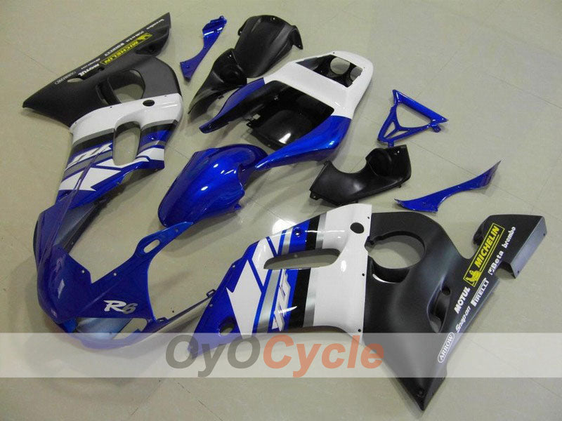 Kit carene a iniezione per YZF-R6 98-02 - Blu, Nero, Opaco - Stile fabbrica #OYO87901004 Immagine principale del prodotto