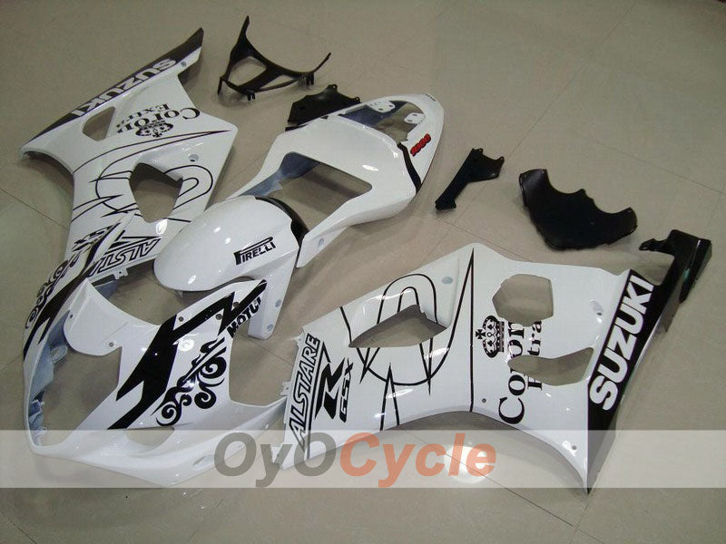 Carenatura a iniezione per GSX R1000 03-04 - Bianco, Nero - Corona #OYO87901814 Immagine principale del prodotto