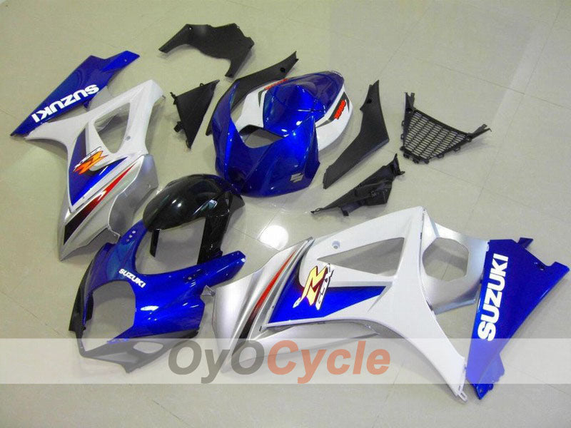 Kit carene a iniezione per GSX R1000 07-08 - Blu, Bianco - Stile Fabbrica #OYO87902118 Immagine principale del prodotto