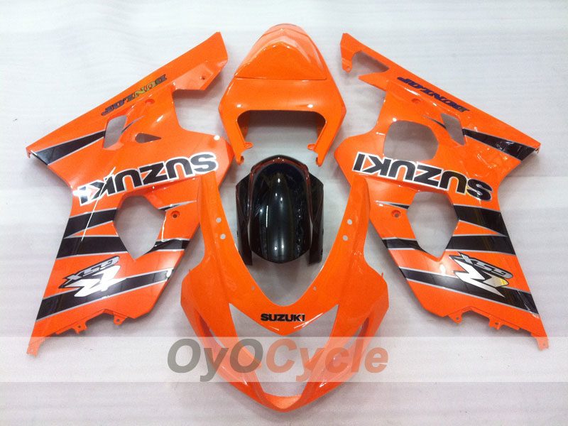 Kit carenatura a iniezione per GSXR600 04-05 - Arancione, Nero - Stile di fabbrica #OYO87901207 Immagine principale del prodotto