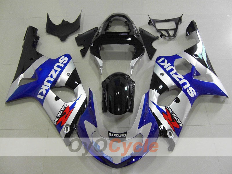 Kit carenatura a iniezione per GSX R1000 00-02 - Blu, Argento - Stile di fabbrica #OYO87901755 Immagine principale del prodotto