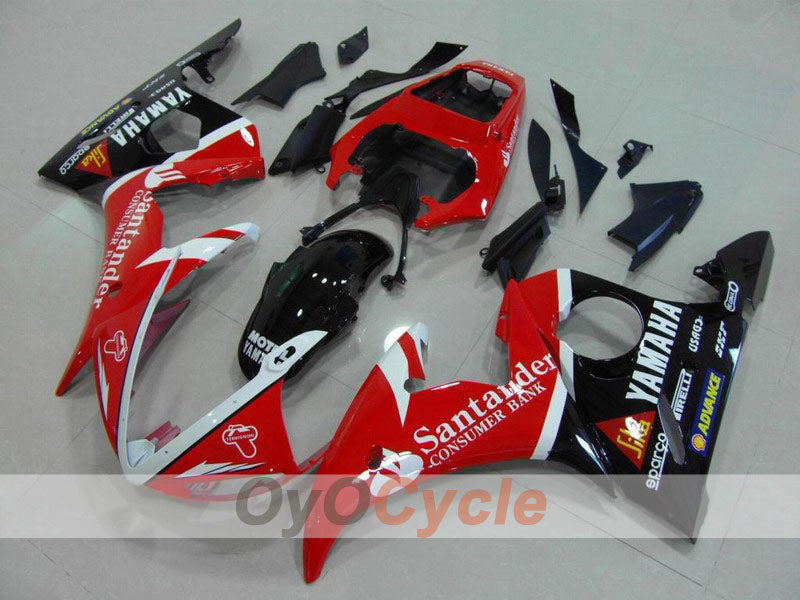 Kit carene a iniezione per YZF-R6 03-04 - Rosso, Nero - Santander #OYO87900925 Immagine principale del prodotto