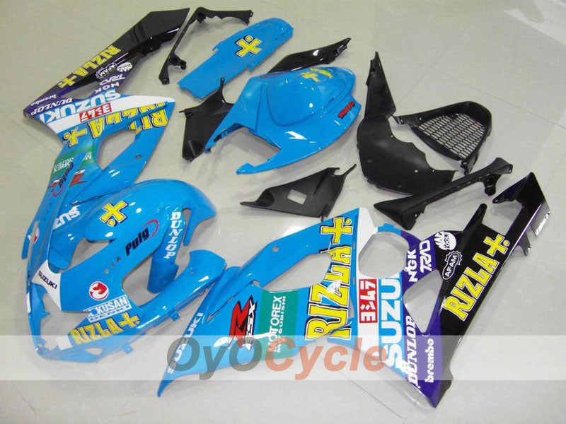 Kit carene a iniezione per GSX R1000 05-06 - Blu, Nero - DUNLOP, Rizla+ #OYO87902054 Immagine principale del prodotto