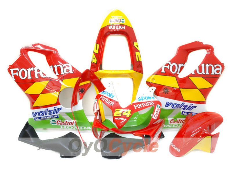 Kit carenatura a iniezione per CBR600F4i 01-03 - Rosso, Giallo - Castrol #OYO87900156 Immagine principale del prodotto