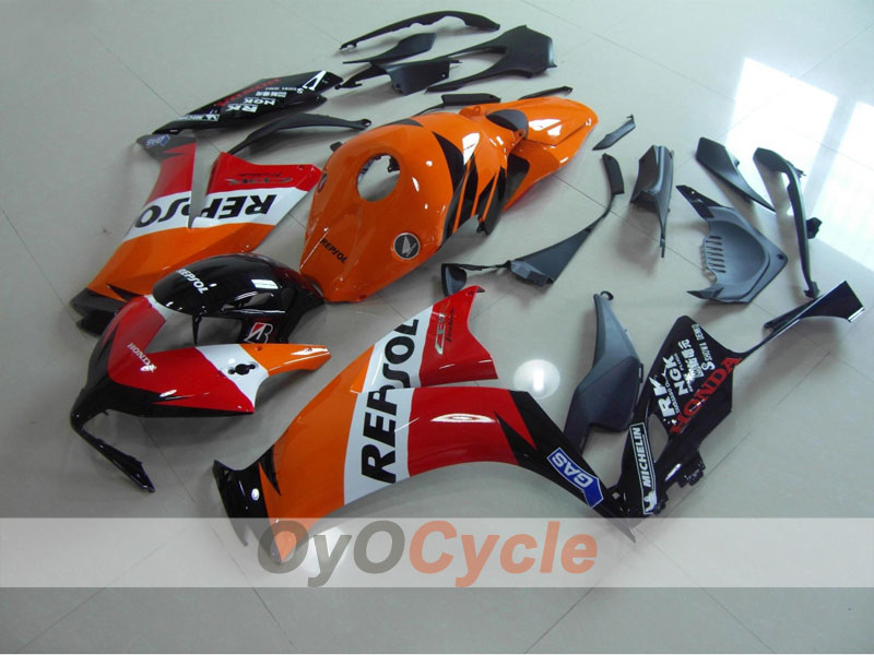 Carena a iniezione per CBR1000RR 12-16 - Arancione, Nero - MICHELIN, Repsol #OYO87902791 Immagine principale del prodotto
