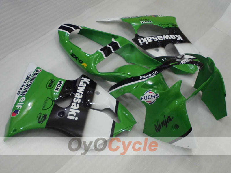 Kit carenatura a iniezione per NINJA ZX-6R del 00-02 - Verde, Nero - Nakano #OYO87901730 Immagine principale del prodotto