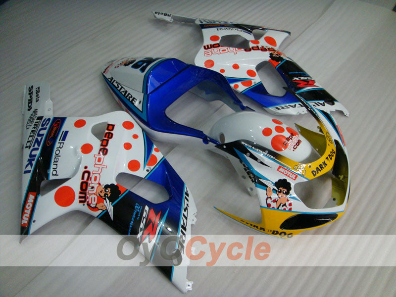 Carene a iniezione per GSX R600 01-03 - Blu, Bianco - Dark Dog #OYO87901035 Immagine principale del prodotto