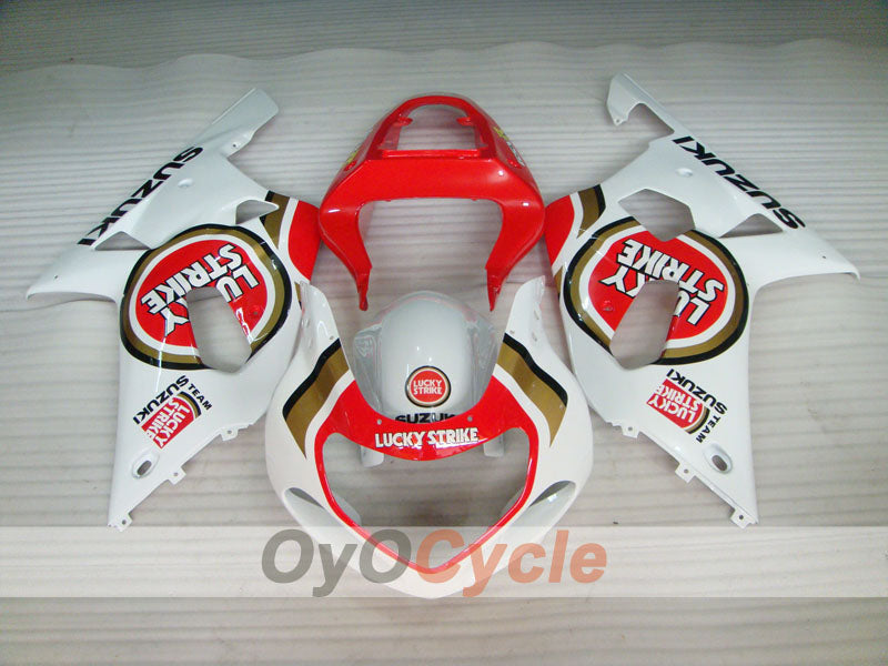 Kit carene a iniezione per GSX R1000 00-02 - Rosso, Bianco - Lucky Strike #OYO87901738 Immagine secondaria del prodotto