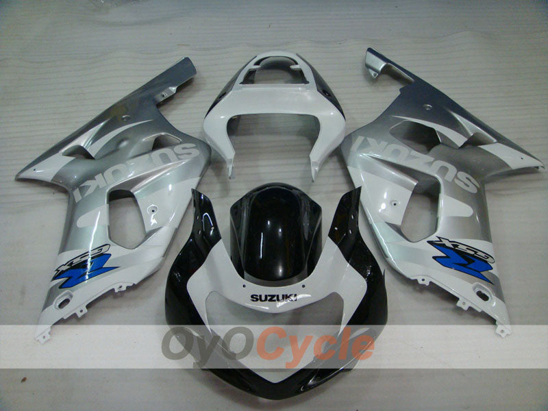 Kit carene a iniezione per GSX R1000 00-02 - Bianco, Nero, Argento - Stile di Fabbrica #OYO87905205 Immagine secondaria del prodotto