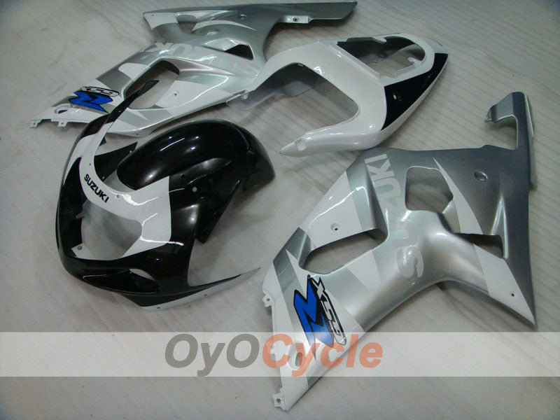 Carenatura a iniezione per GSX R600 01-03 - Bianco, Nero, Argento - Stile originale #OYO87905104 Immagine principale del prodotto