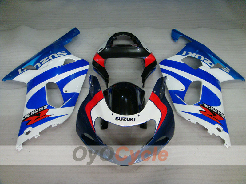 Kit carene a iniezione per GSX R750 anni 00-03 - Blu, Bianco - Stile Factory #OYO87905123 Immagine principale del prodotto