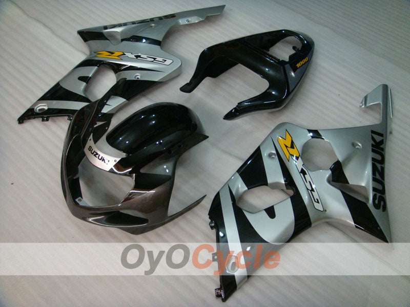 Kit carenatura a iniezione per GSX R1000 00-02 - Nero, Argento - Stile fabbrica #OYO87901772 Immagine secondaria del prodotto