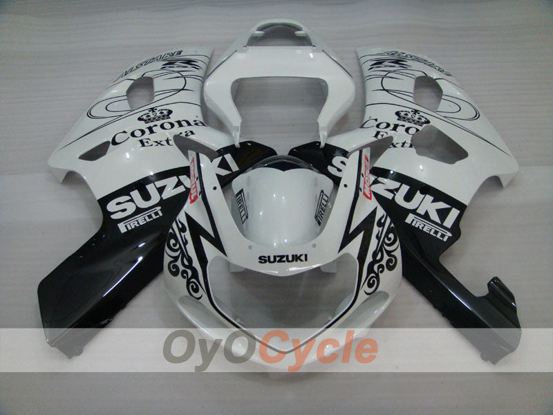 Carena a iniezione per GSX R600 01-03 - Bianca, Nera - Corona, MOTUL #OYO87905115 Immagine secondaria del prodotto