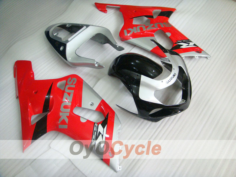 Kit carene a iniezione per GSX R1000 00-02 - Rosso, Argento - Stile di fabbrica #OYO87901785 Immagine principale del prodotto