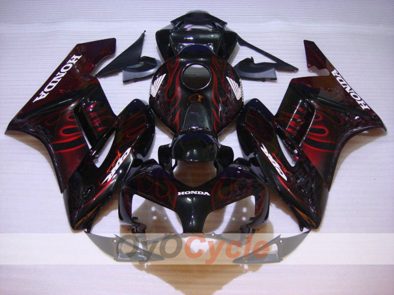 Kit carene a iniezione per CBR1000RR 04-05 - Rosso, Nero - Fiamma #OYO87900485 Immagine principale del prodotto