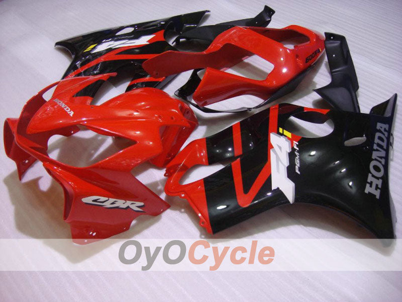 Kit carene a iniezione per CBR600F4i 01-03 - Rosso, Nero, Rosa - Stile originale #OYO87900183 Immagine principale del prodotto