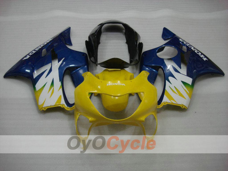 Kit carenatura a iniezione per CBR600F4 99-00 - Giallo, Blu - Stile di fabbrica #OYO87900137 Immagine secondaria del prodotto