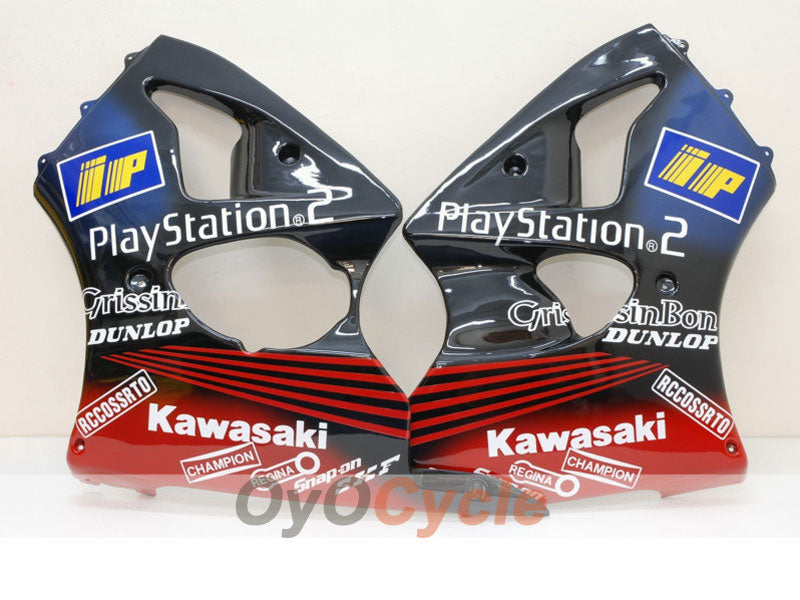 Kit carene a iniezione per NINJA ZX-6R 00-02 - Rosso, Nero - Play Station #OYO87901741 Immagine secondaria del prodotto