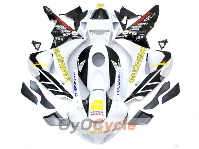 Kit carene a iniezione per CBR1000RR 06-07 - Bianco, Nero - HANN Spree #OYO87900605 Immagine principale del prodotto