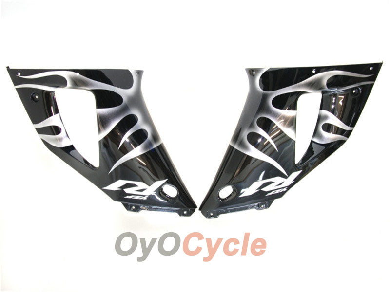 Kit carenatura a iniezione per YZF-R1 98-99 - Nero, Argento - Fiamma #OYO87900739 Immagine secondaria del prodotto