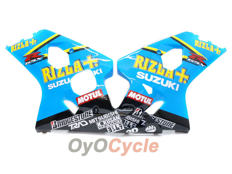 Kit carene stampate a iniezione per GSXR600 04-05 - Blu, Nero - MOTUL, Rizla+ #OYO87901409 Immagine secondaria del prodotto