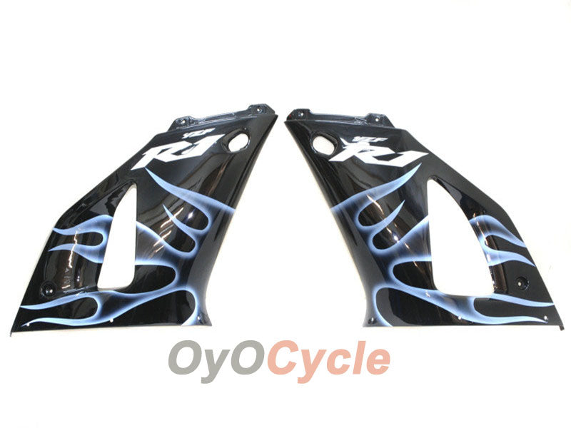Kit carenatura a iniezione per YZF-R1 00-01 - Bianco, Nero - Fiamma #OYO87900764 Immagine secondaria del prodotto