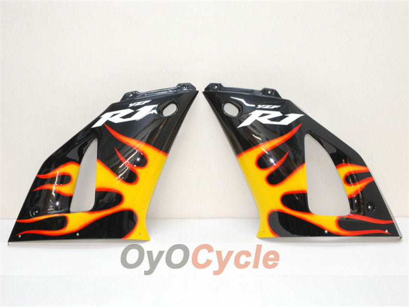 Kit carene a iniezione per YZF-R1 00-01 - Giallo, Nero - Fiamma #OYO87900766 Immagine secondaria del prodotto